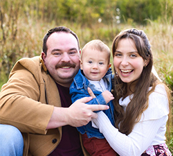 Couple with small child