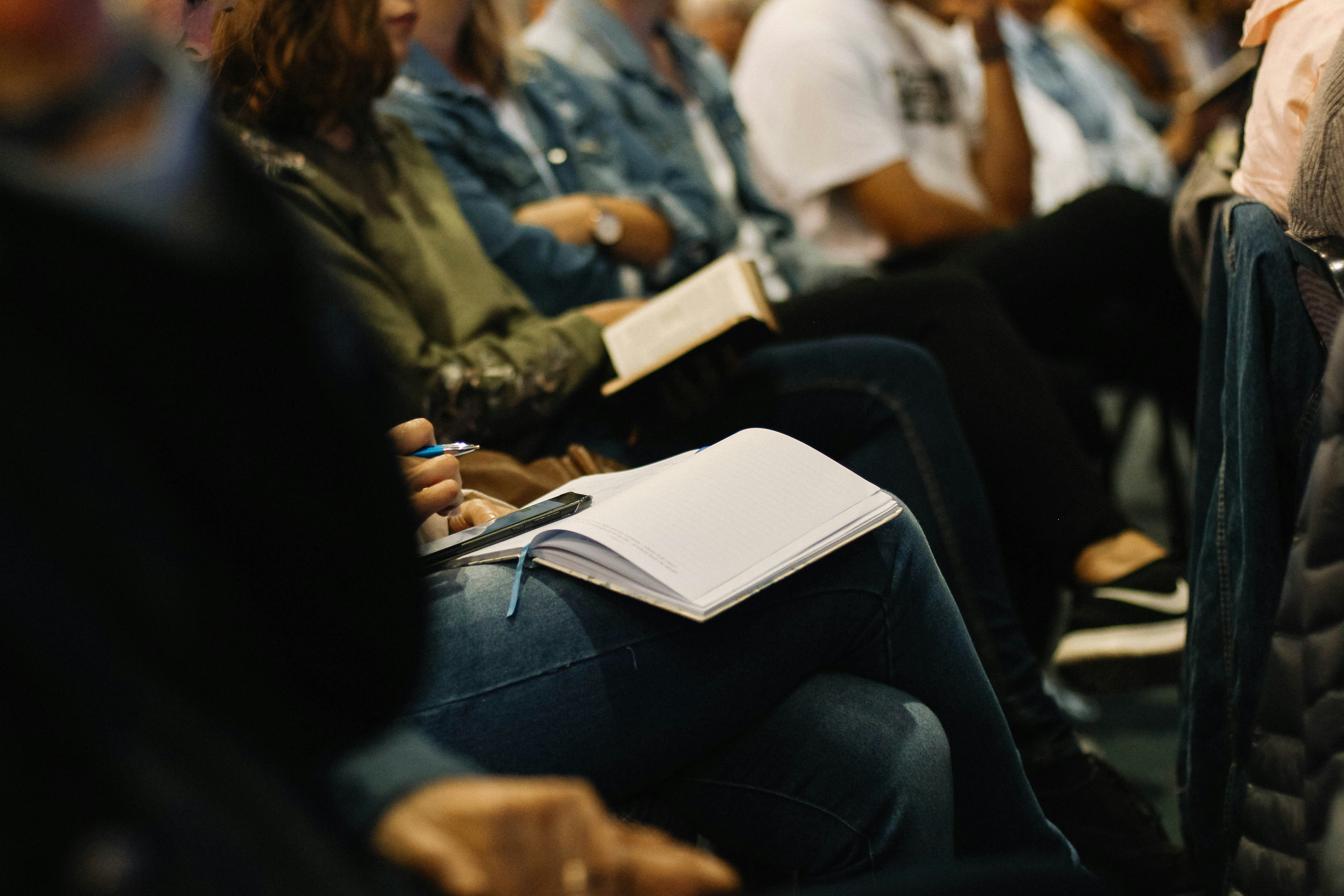 Church congregation worshiping together